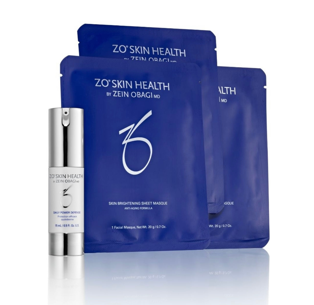 ZO Skin Health: 3 Sheet Brightening Masques + Mini Daily Power defense Gift with Purchase