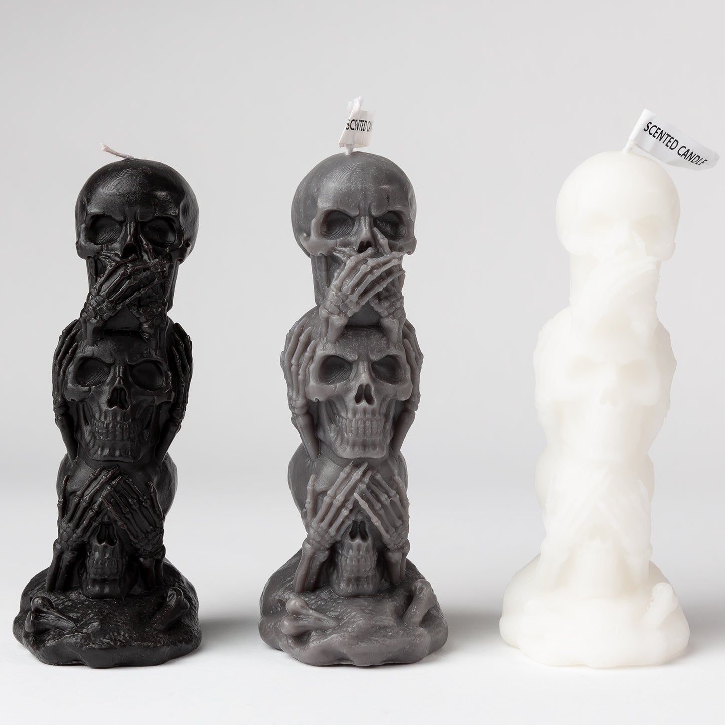 Rejuuv Triple Skull Candle, Black