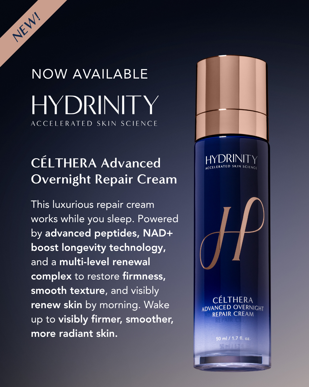 Hydrinity: CÉLTHERA Advanced Overnight Repair Cream 50ml
