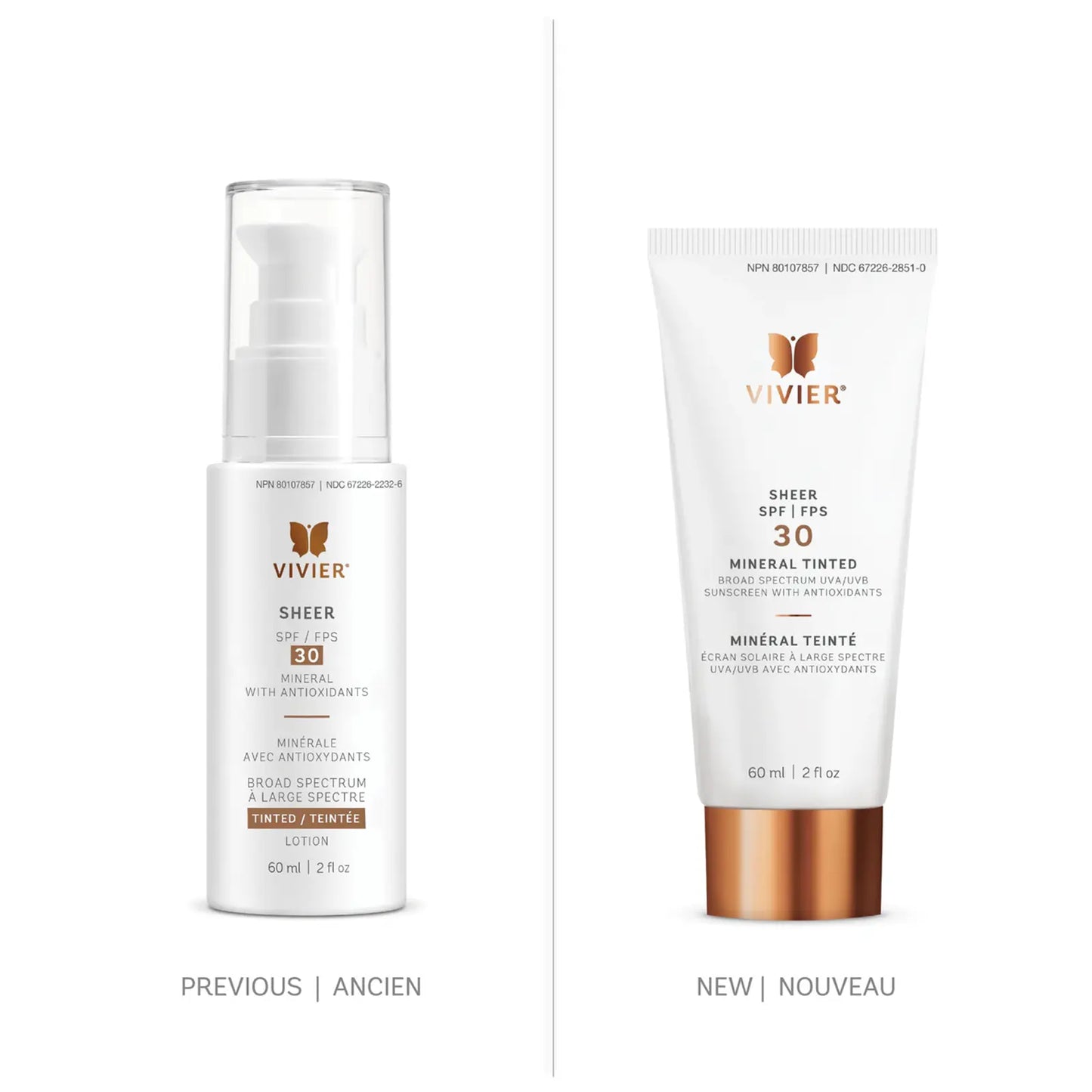 Vivier: Sheer SPF 30 Mineral Tinted 60ml