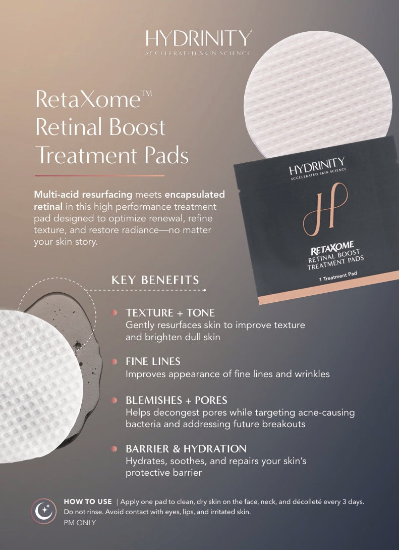 Hydrinity: RetaXome Retinal Boost Treatment Pads (20 Pads)