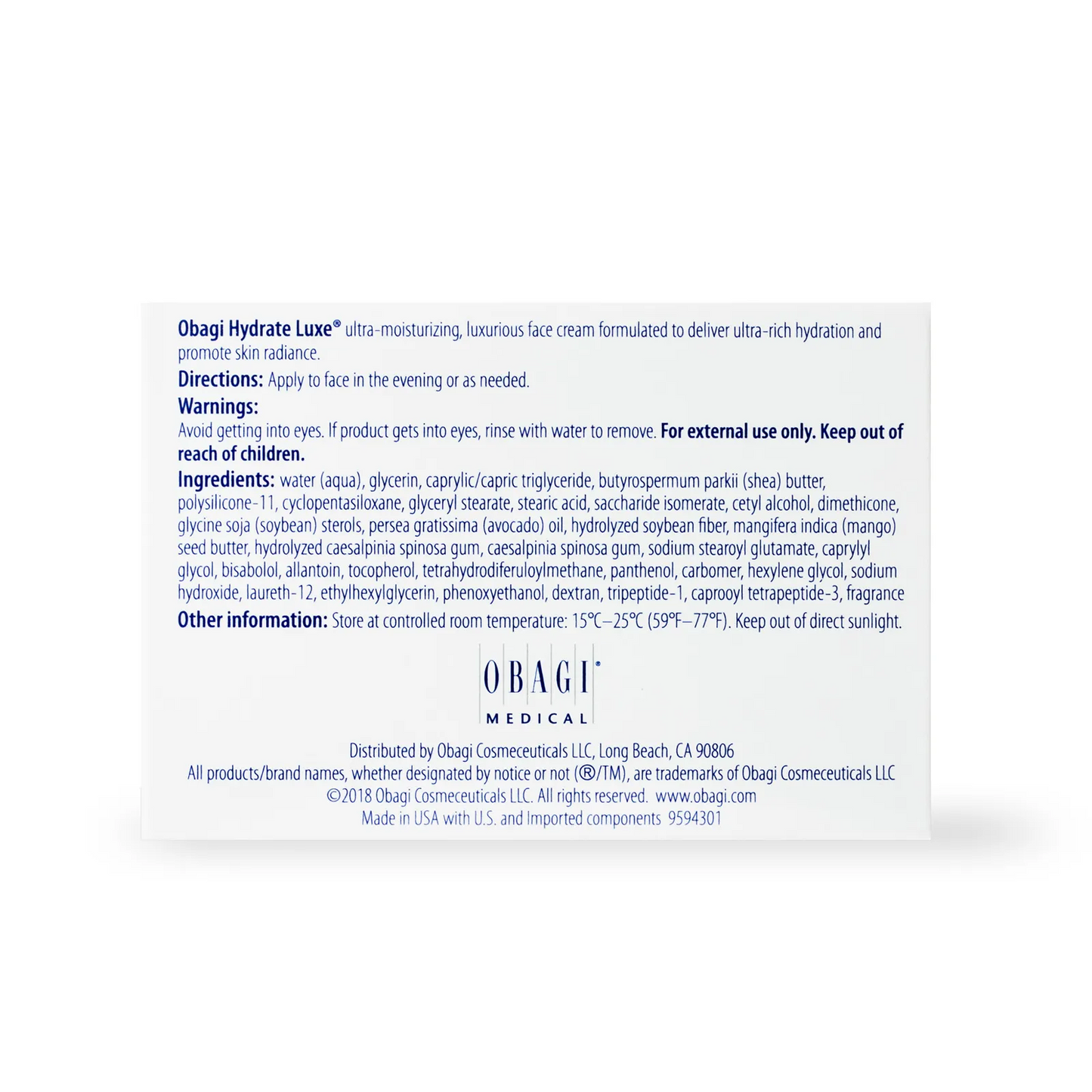 OBAGI HYDRATE LUXE 48G / 1.7 OZ.