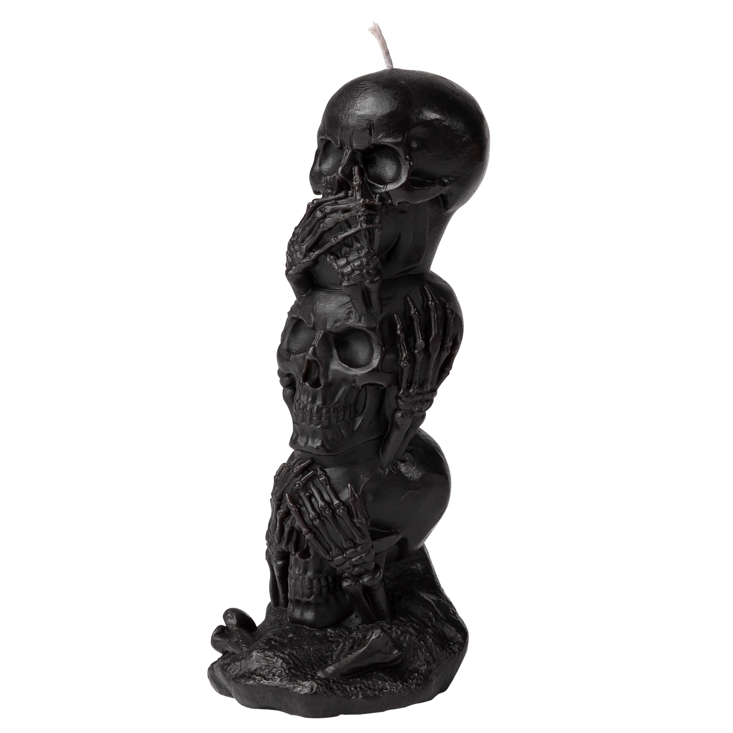 Rejuuv Triple Skull Candle, Black